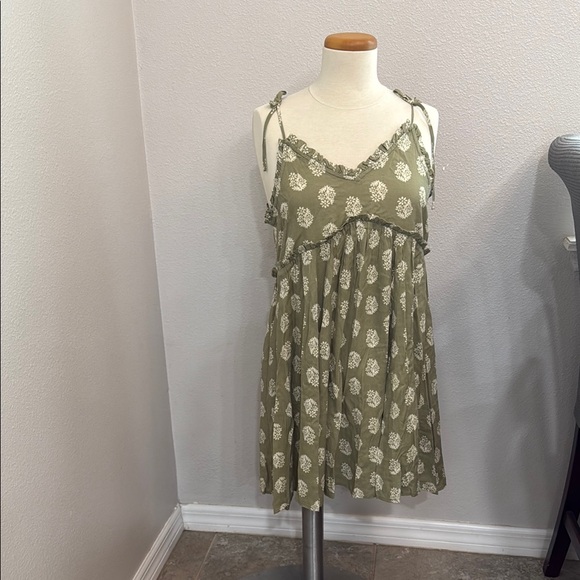 Patrons of Peace | Dresses | Patrons Of Peace Olive Green Floral Dress |  Poshmark